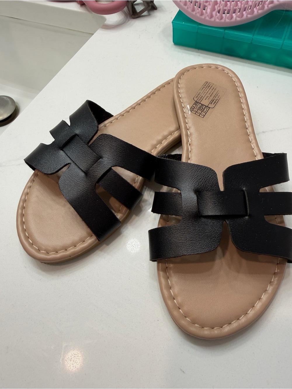 Classic Black Slide Sandals for Women